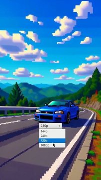 Pixel-Art Car Multi-Resolution